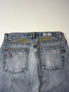 Diesel Embroidered Patch Jeans – Light Wash, Y2K(W:32) (L:44)