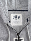 GAP Arch Logo Full-Zip Hoodie | Heather Grey | Classic GAP Block Logo (M)