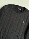 Kappa x LAtelier Italia Quilted Panel Crewneck Sweatshirt – Black (XL)