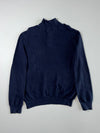 Polo Ralph Lauren Navy Quarter-Zip Pima Cotton Sweater (L)
