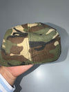 56Fifty New York Camo Fitted Cap | USA Flag Embroidery | Stars & Stripes | (S)