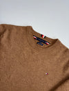 Tommy Hilfiger Camel Extra Fine Wool Crewneck Sweater (M)