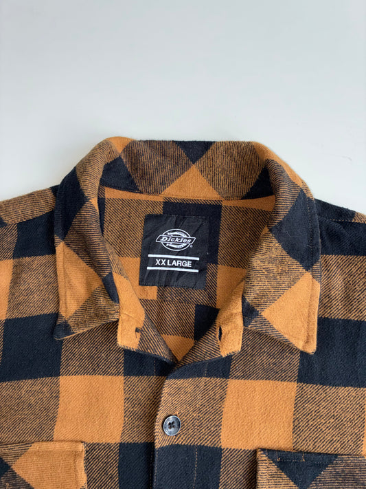 Dickies Buffalo Check Flannel Shirt – Brown/Black(2XL)