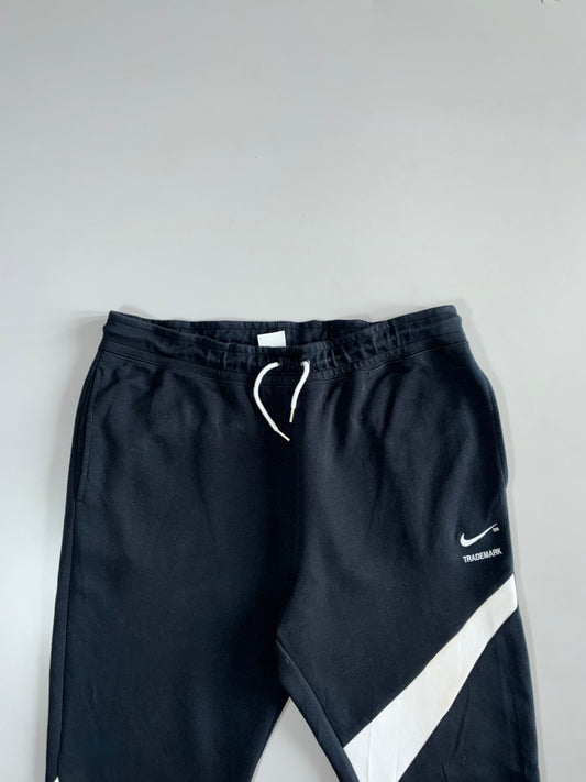 Nike Black/White Big Swoosh Joggers (W:36|L:40)