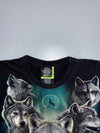 Vintage Rock Eagle Wolf Pack Graphic Tee | Glow in the Dark (XL)