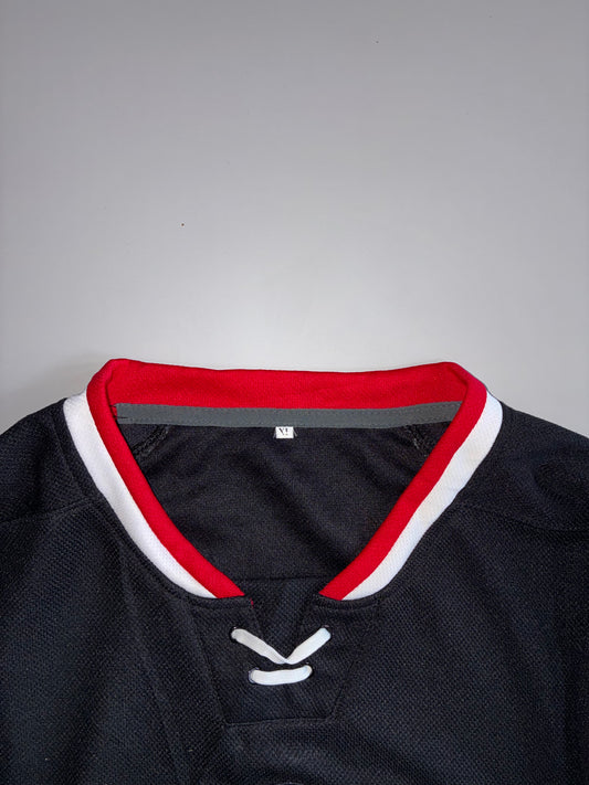 Chicago Blackhawks NHL Hockey Jersey Black Home Jersey (XL/XXL)