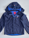 Dickies Since 1922 Navy Hooded Rain Jacket Blue Lined (M)