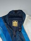IXS Echt Leder Blue & White Moto Racing Jacket (M)