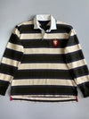 Tommy Hilfiger THNY Block Stripe Rugby Shirt Lion Crest Embroidery, Number 85 Back Patch, Long Sleeve (XL/2XL)