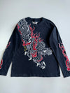 Vintage Big Train Premium Dragon Embroidered Full Sleeve T-shirt (L)