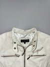 Cuiropolis Eagle Embroidered Racing | Real Leather Biker Jacket (XS)