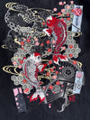 Nippon Blue’s Koi & Sakura Embroidered T-shirt (M/L)