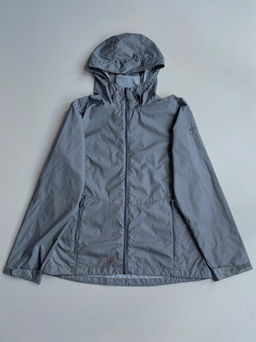Columbia Waterproof Hooded Rain Jacket Grey (L)