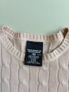 Vintage Polo Jeans Co. Ralph Lauren Cable Knit Sweater – Baby Pink women’s (XS)