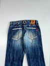 Vintage Oniarai Japanese Tattoo Art Denim Jeans (W:32 |L:41)