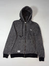 American Retro Vintage Goods Heather Grey Full-Zip Hoodie (M)