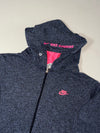 Vintage Nike Running Navy Pink Zip-Up Hoodie (S)