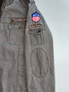 5th Street Jeans Sherpa Lined Military Bomber Jacket – Washed Grey (L)