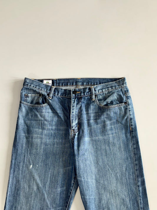 Lacoste Blue Distressed Straight Denim (W:36|L:44)