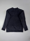 Adidas Originals Black 3-Stripes Crewneck Sweatshirt (S)