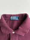 Vintage Polo Ralph Lauren Maroon Pony Logo Polo TShirt (L)