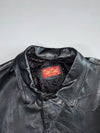 Tony Enzo Varsity-Style Leather Jacket (L)