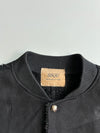 SSQD "Sakata" Black Faux Suede Sherpa Bomber Jacket (L/XL)