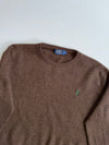 Polo Ralph Lauren Chocolate Brown Crewneck Knit Sweater (S)