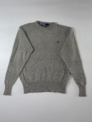 Polo by Ralph Lauren Grey Lambswool Crewneck Sweater (M/L)