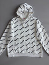 Supreme Box Logo Repeat Hoodie White Black Allover Print (M)