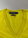 Polo Golf Ralph Lauren Neon Yellow Merino Wool V-Neck Sweater – (S)
