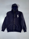 Polo Ralph Lauren Big Pony Embroidered Zip-Up Hoodie Navy (XL/2XL)