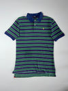Polo Ralph Lauren Striped Polo Shirt Navy Green Red Youth (M)