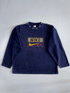 Nike | Vintage “Nike Service” Embroidered Long Sleeve Tee | Navy (2XL/3XL)