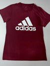 Adidas Burgundy/Maroon Logo T-Shirt  (M)
