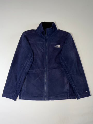 The North Face TKA 100 Navy Full-Zip Fleece Jacket (M)