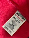 Superdry Windtrekker Softshell Fleece Hooded Jacket Black/Grey/Red (S)