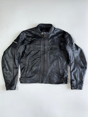 Vintage Breezes Original Pure Leather Racing Jacket with Back Protection (XL)