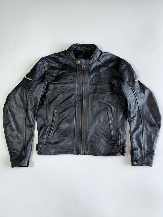 Vintage Breezes Original Pure Leather Racing Jacket with Back Protection (XL)