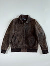 Vinateg Premium Original Bomber Leather Jacket (L)