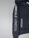 Lonsdale London Charcoal Asymmetric Zip Tech Hoodie (XL)