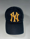 NY Yankees Navy Gold Embroidered Logo Baseball Cap – Vintage Korea Tag (Adjustable)