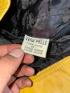 Jocker Vintage Yellow Leather Racing Jacket (S/M)