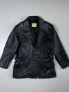 Vintage Vunic Black Premium Original Leather Jacket (Xl)