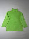 Lauren Ralph Lauren Lime Green Turtleneck Cotton Sweater, Made in Japan (S)