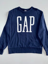 Gap | Logo Print Crewneck Sweatshirt | Navy Blue (L)