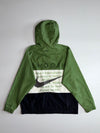 Nike Swoosh Colorblock Windbreaker Green/Black drawstring hood (XL)