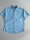 Tommy Hilfiger Light Blue Short Sleeve Button-Down Shirt (Xl)