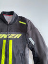 Onza Italia | Mesh Moto Jacket | Black & Neon Yellow (Paded) (XS)