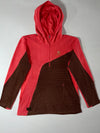 Black Yak Hooded 1/4 Zip Fleece  Coral/Brown Colorblock Women’s (M)
